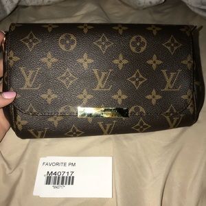 Louis Vuitton favorite PM crossbody.